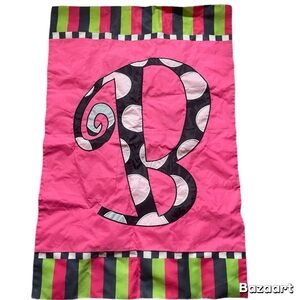 28 x 42  “B” Monogram Garden Flag